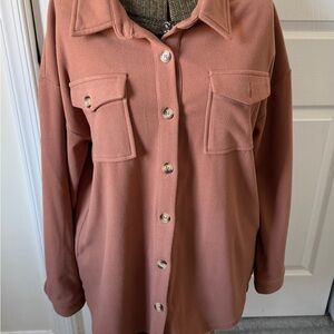 Women's Utility Jacket in Warm Brown
